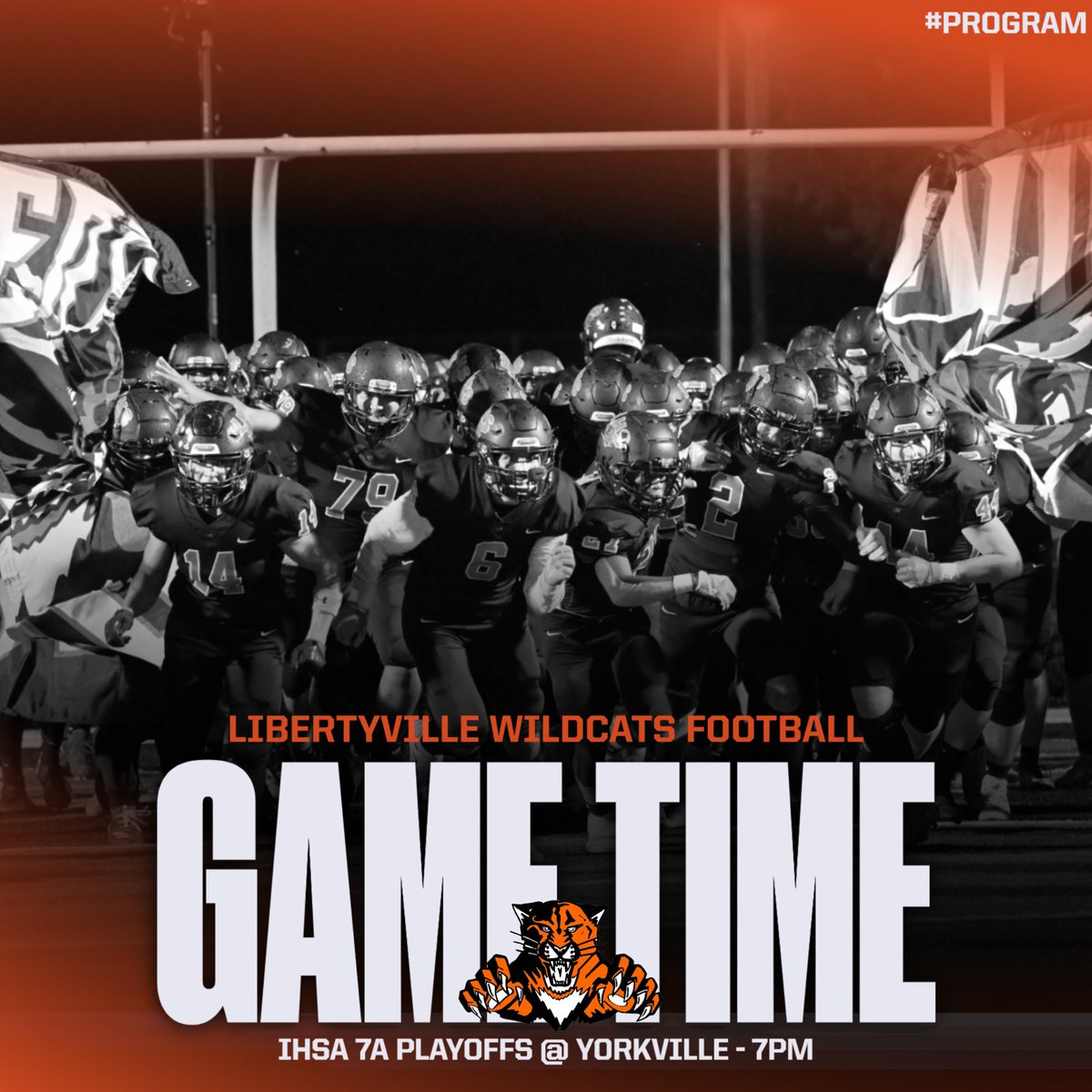 The Wildcats travel down to Yorkville tonight to kick off the IHSA Football Playoffs! #PROGRAM