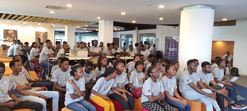 SheCanHack's tweet photo. NOW at @DigiCenterRW CEO of @bictrwanda is welcoming young ethical hackers by bringing them to the today's cyber security meetup with theme:Governance,risk and compliance
@Cybersec_Rwanda 
@cmu_africa 
@SheCanHack 
@c4ir_rw 
@AndelaRwanda 
@GirlsInICTRW https://t.co/mOpWxQxLrz
