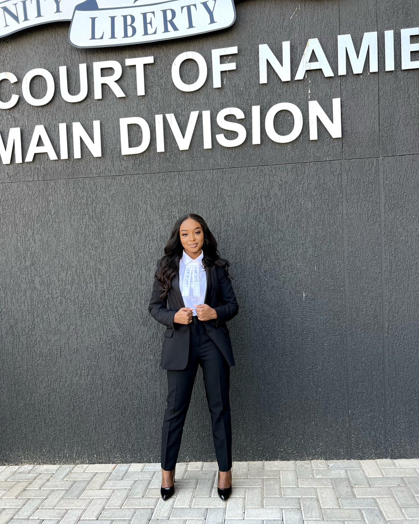 Qwn_blue's tweet photo. Today I got admitted as a Legal Practitioner of the High Court of Namibia ❤️ All thanks to God https://t.co/87tyhgZTYJ