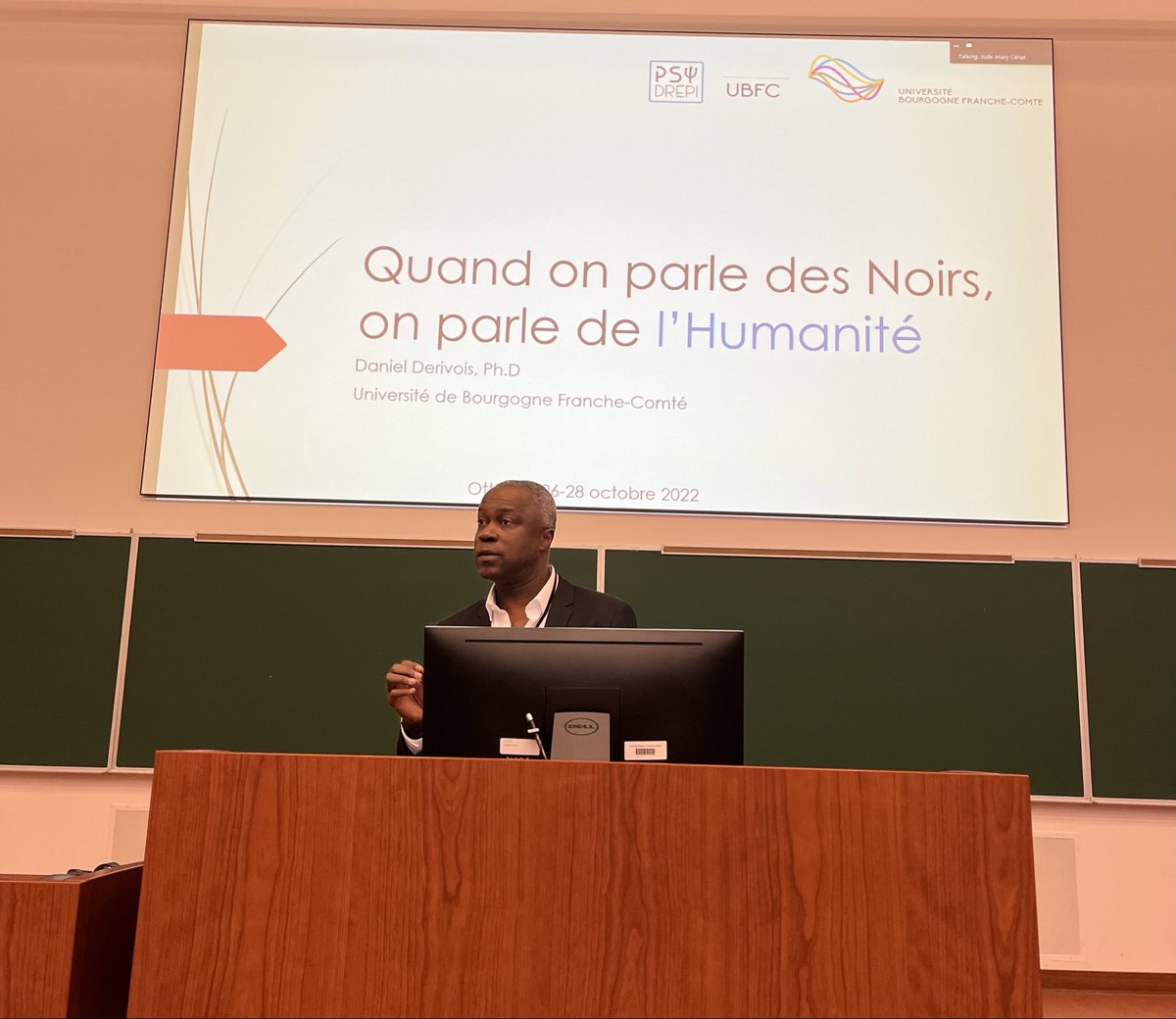 DrJMCenat's tweet image. After @kwame_mckenzie, @BukolaKSalami, @DrMonnica, Dr. Régine King, Dr. Cary Kogan, what a pleasure to welcome @DerivoisD from France to the #Black #mentalhealth conference #BMHConf22 at @uOttawa. Another perspective which is so important.