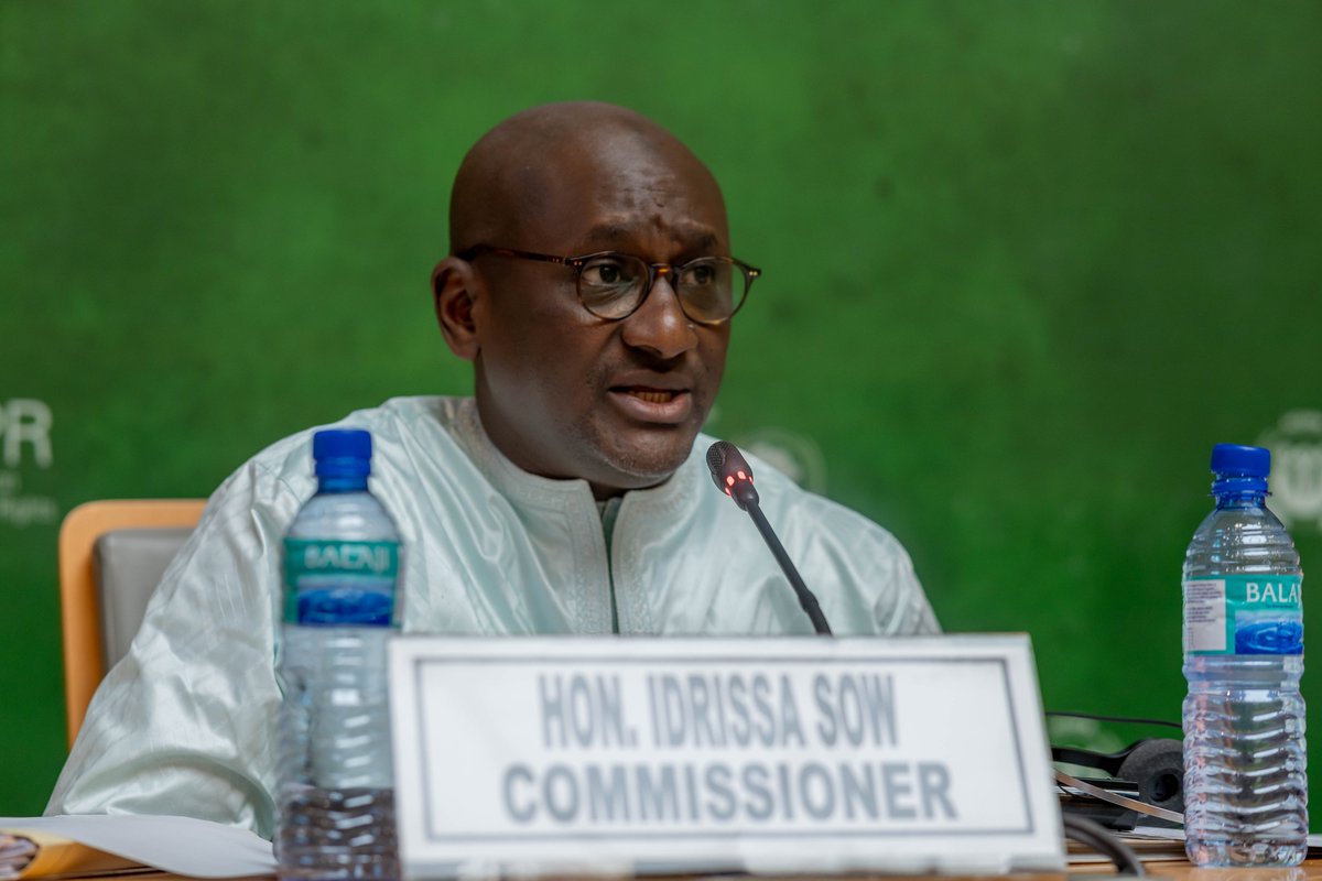 achpr_cadhp's tweet photo. The Chairperson of the Working Group on Death Penalty, Arbitrary or Summary Killings and Enforced Disappearances in Africa, Hon. Comm. Sow presents his intersession report to the 73rd Ordinary Session. https://t.co/2YY3gnCDgj