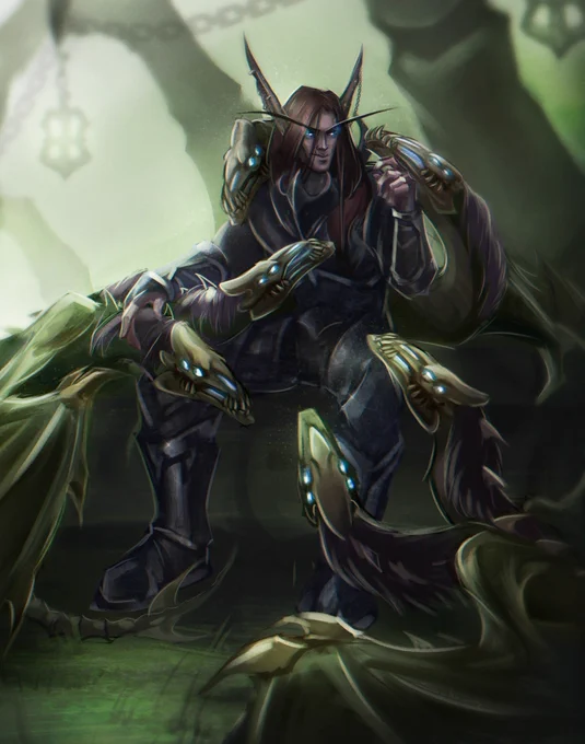QRT with your elves!I have two long-eared  - Nightborne (Priest) Bourdald - Blood elf (Death knight) #Warcraft #WorldOfWarcraft #BloodElf #Nightborne  