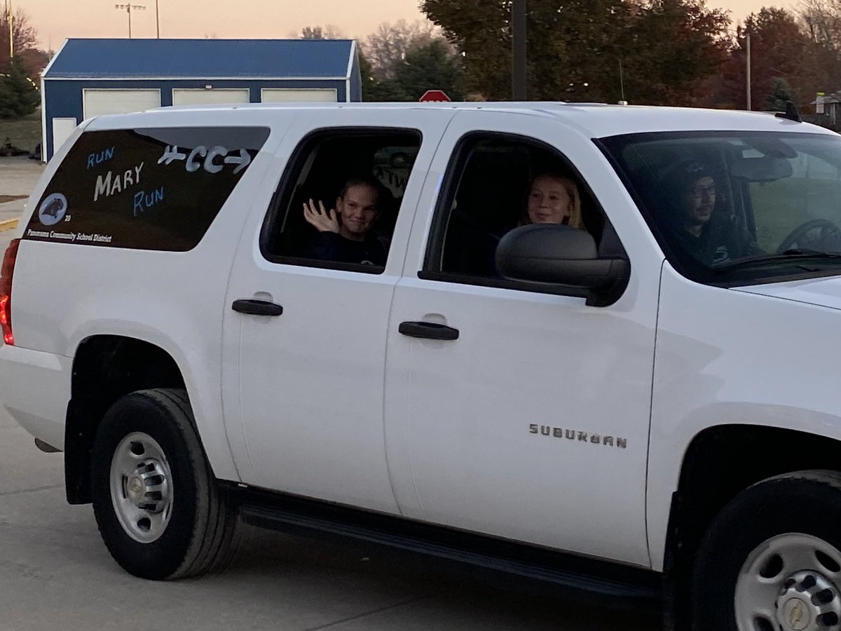 Good Luck to Mary Fett as she runs in the State Cross County meet today!