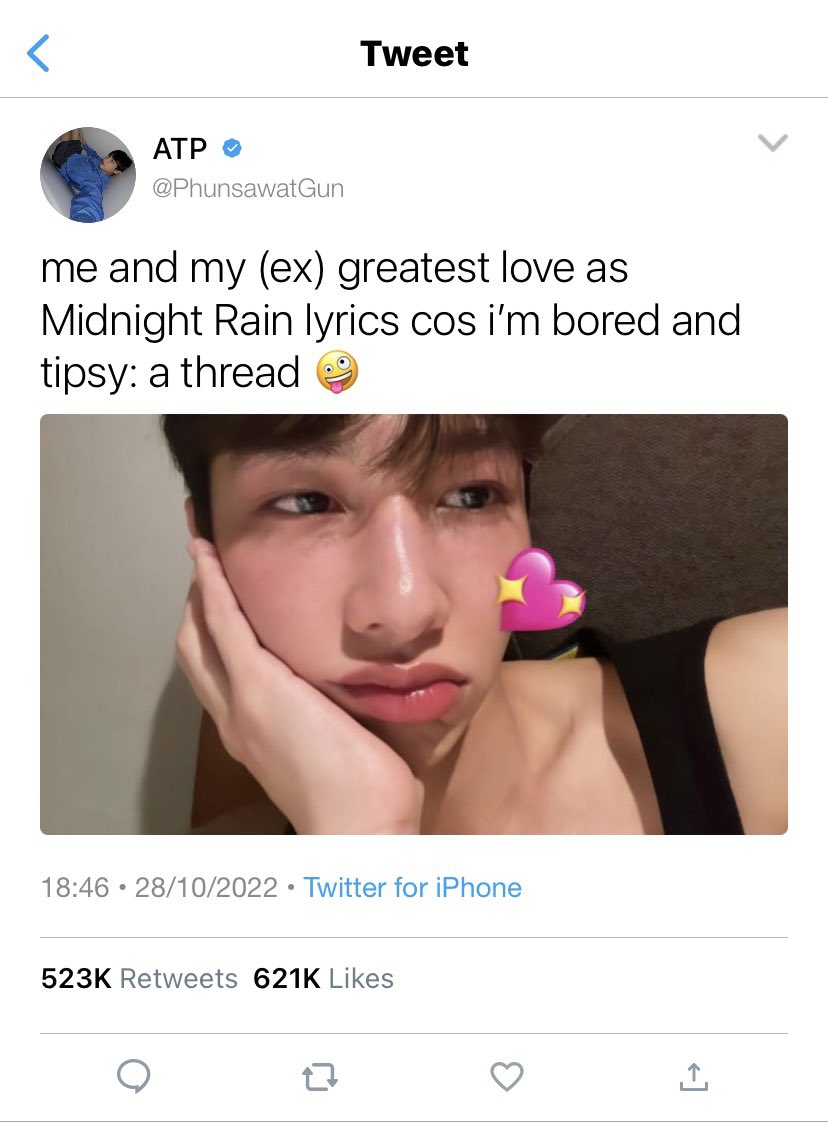 tmcldrafts's tweet photo. offgun eight-tweet au wherein: “Midnight Rain” https://t.co/LABMuxtmbw