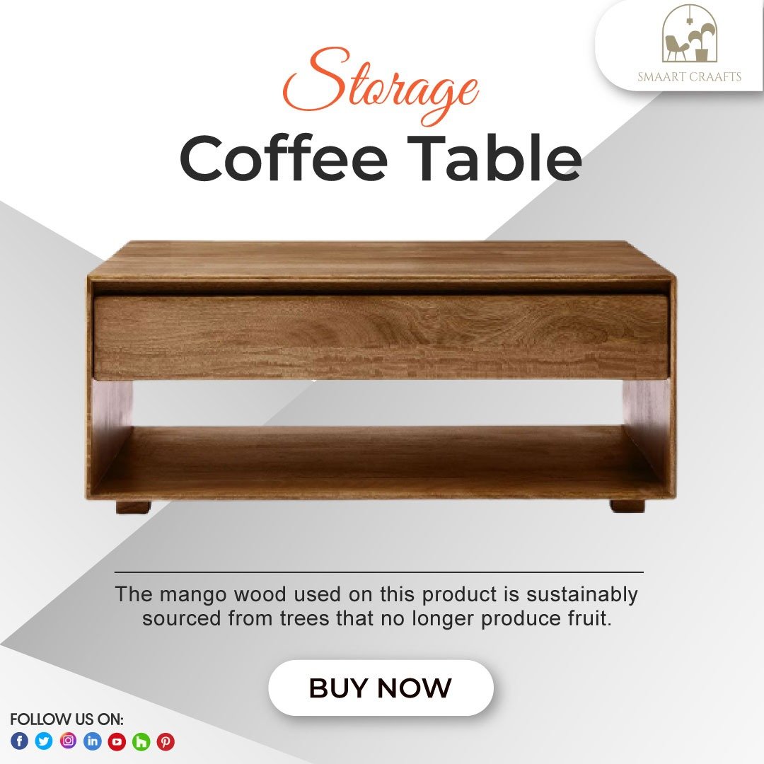 The bold look in the room comes from this storage coffee table which is designed with a modern flair.

For more product details call us on: +91 96538 79397
Mail us: aumtradexinc@gmail.com

#smaartcraafts #coffeetable #coffeetables #coffeetablestyle #coffeetabledesign