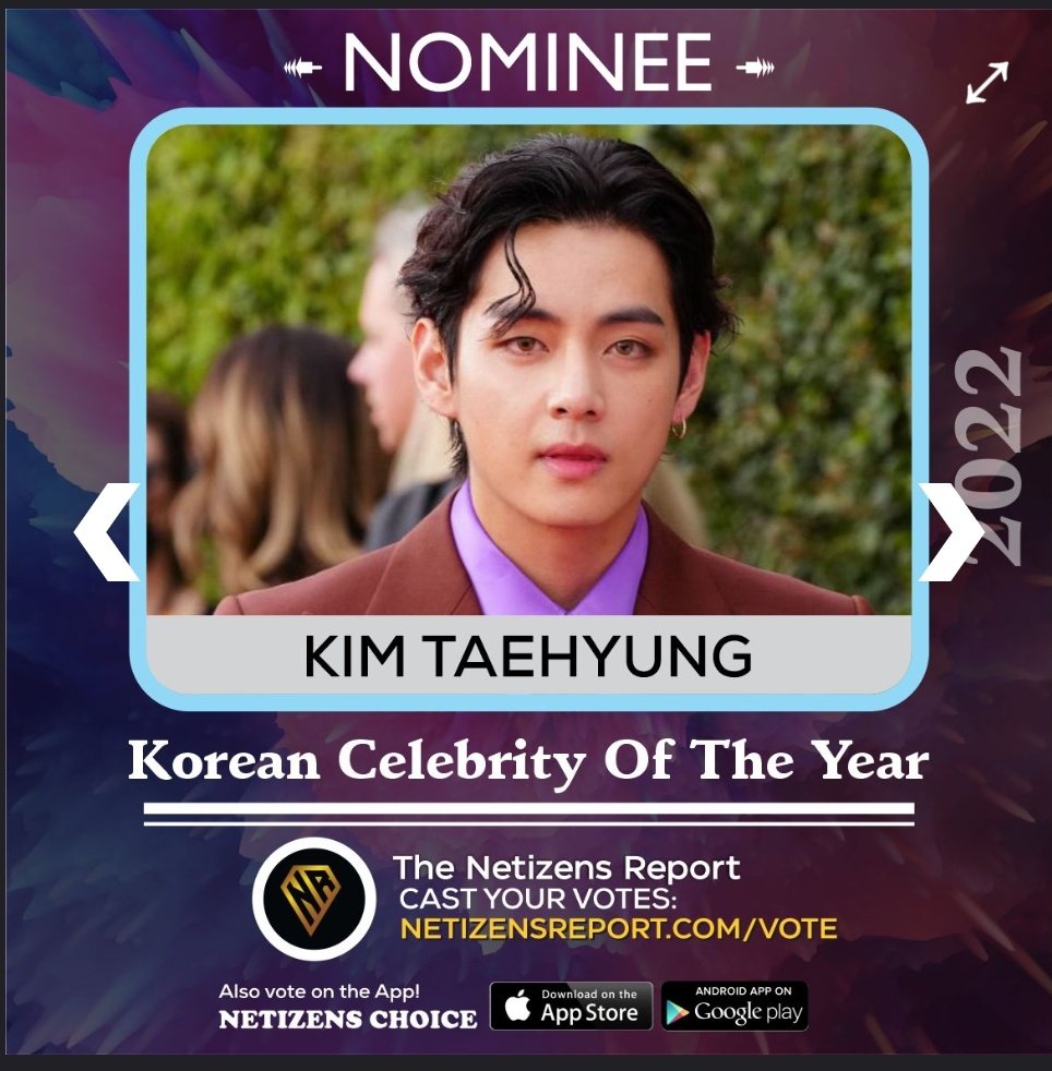 vote4kths's tweet photo. [📢] THE NETIZENS REPORT 
VOTE FOR 🐯🐻:

•Asian Celebrity Of The Year (ACOTY 2022)
🗳: https://t.co/L1E9F6JGZo

HASHTAG: #NETIZENSREPORT #ACOTY2022 #V of BTS

•[The Korean Celebrity Of The Year Top 10
🗳: https://t.co/FsOUW5PCDz

🗳️ 2X IN 12 HOURS
📆 25 DEC
🏆 Media exposure https://t.co/EQQx6qXW5Y