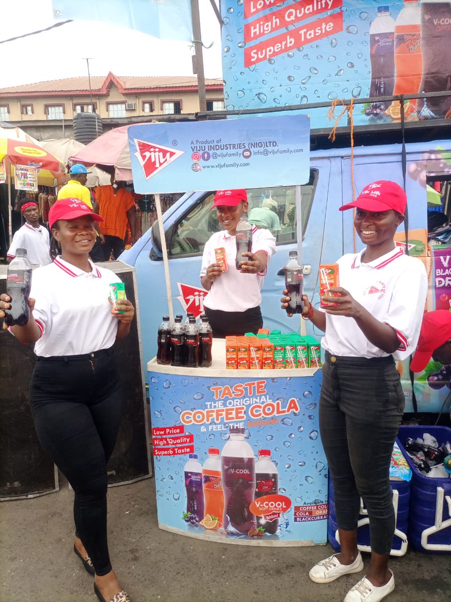 VijuFamily's tweet photo. V-Cool Coffee Cola
Viju Fruit Juice
We are at Apapa Market
Take a photo with any of our merchandisers or brands and tag our page now
#coffeecola #vcoolcoffeecola #ideycool #vibewithvcool #vijufamily #unleashyourcoolness #vcoolmylocation https://t.co/ZhLIkkfdlx