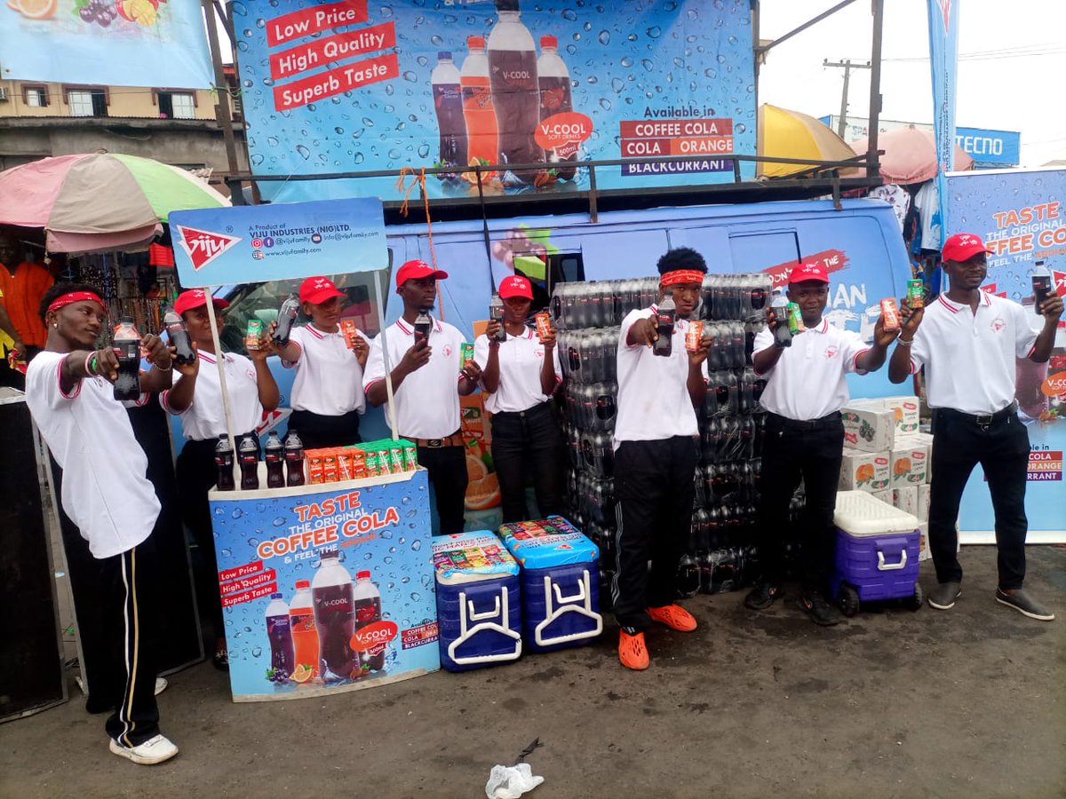 VijuFamily's tweet photo. V-Cool Coffee Cola
Viju Fruit Juice
We are at Apapa Market
Take a photo with any of our merchandisers or brands and tag our page now
#coffeecola #vcoolcoffeecola #ideycool #vibewithvcool #vijufamily #unleashyourcoolness #vcoolmylocation https://t.co/ZhLIkkfdlx