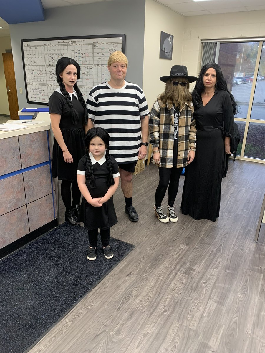 SummitWildcats's tweet photo. It’s dress up day at Summit and our staff understood the assignment! https://t.co/oQcAzfapuc