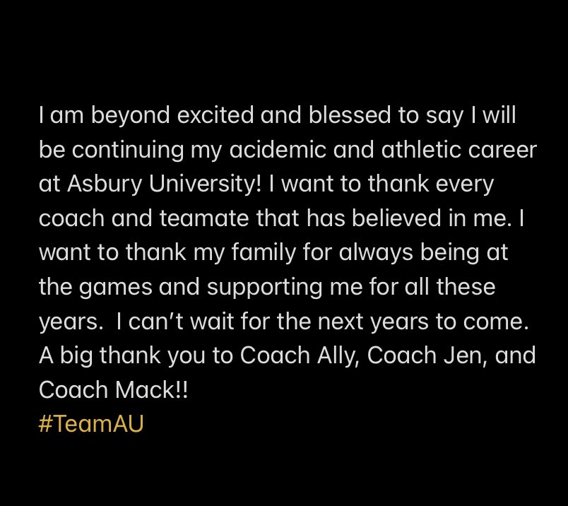 kendrablessitt's tweet photo. To the next four years! @east_softball1 @asburysoftball1 #TeamAU https://t.co/Ot6c0w7Bzx