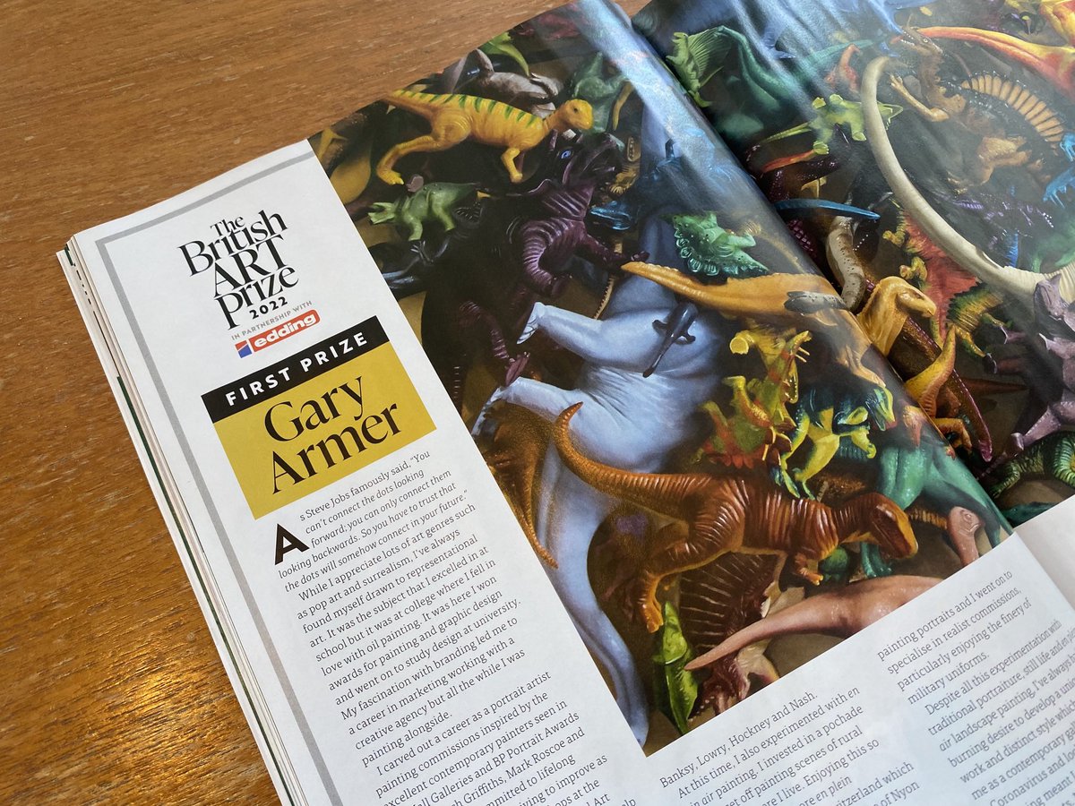 I’m thrilled to share that I have won First Prize in The British Art Prize 2022. 🏆🎉 

Please pick up a copy of the brilliant <a href="/AandImagazine/">Artists&Illustrators</a> to find out more. 🙌

#britishartprize #britishartprize2022 #fineart