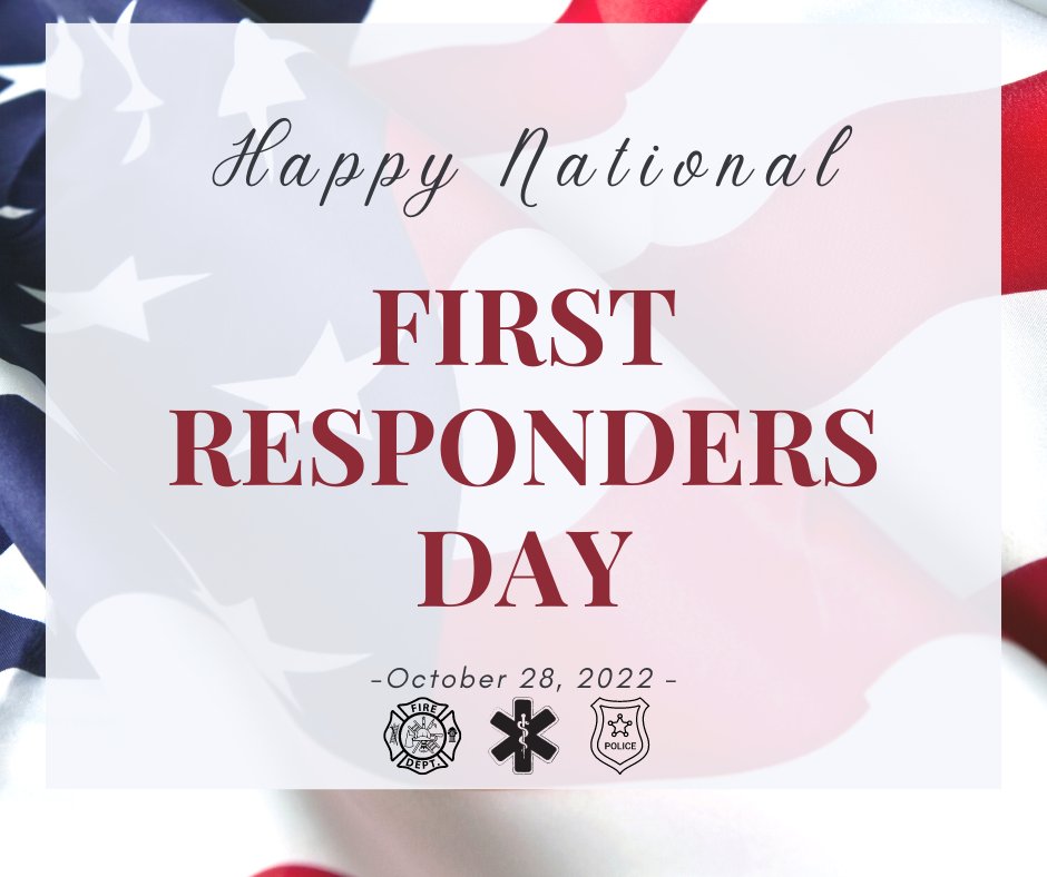 PalmHarborFR's tweet photo. Happy #NationalFirstRespondersDay to every first responder. Today we honor and celebrate you and thank you for your service and sacrifices! https://t.co/LWig0q3OT0