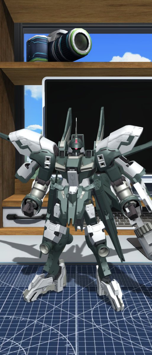 motokamata's tweet photo. 一昨日暇だから作ったバルギルいじっらガンになった。

＃ガンダムブレカーモバイル
＃ガンブレ
#GBMobile https://t.co/gu12kuQqbu