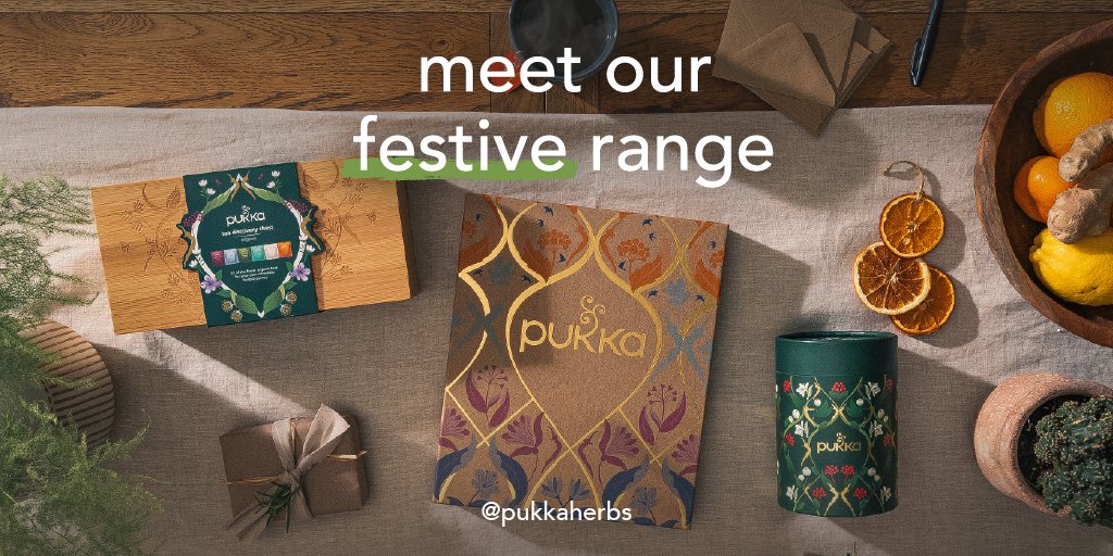 Are you looking for a thoughtful and sustainable gift to give? 🎁🌿 Meet the Pukka festive gifting range... ☕ Festive Collection ☕ Hero Selection Box ☕ Tea Discovery Chest Shop our festive range now: spkl.io/60124nfqE