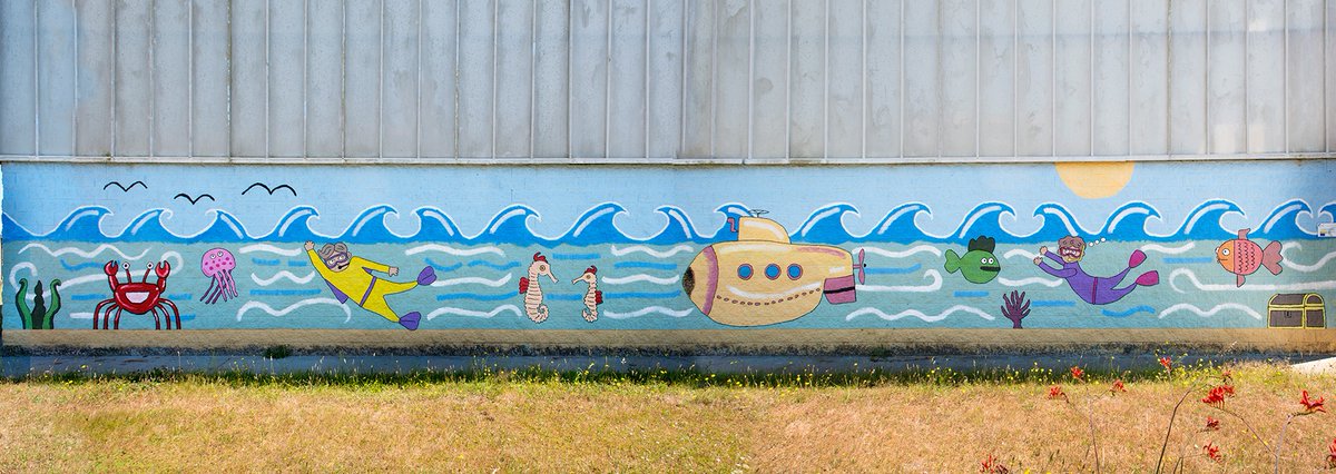 🎨Tres murais que están moi cerca para ver nun momentiño. Todos na contorna do Fórum Carballo:
1. Sen título de Case MacClaim
2. "Dualidade" de Aryz
3. Mapa
4.  "Mar" de Cristina Castro no CEIP Xesús San Luís Romero