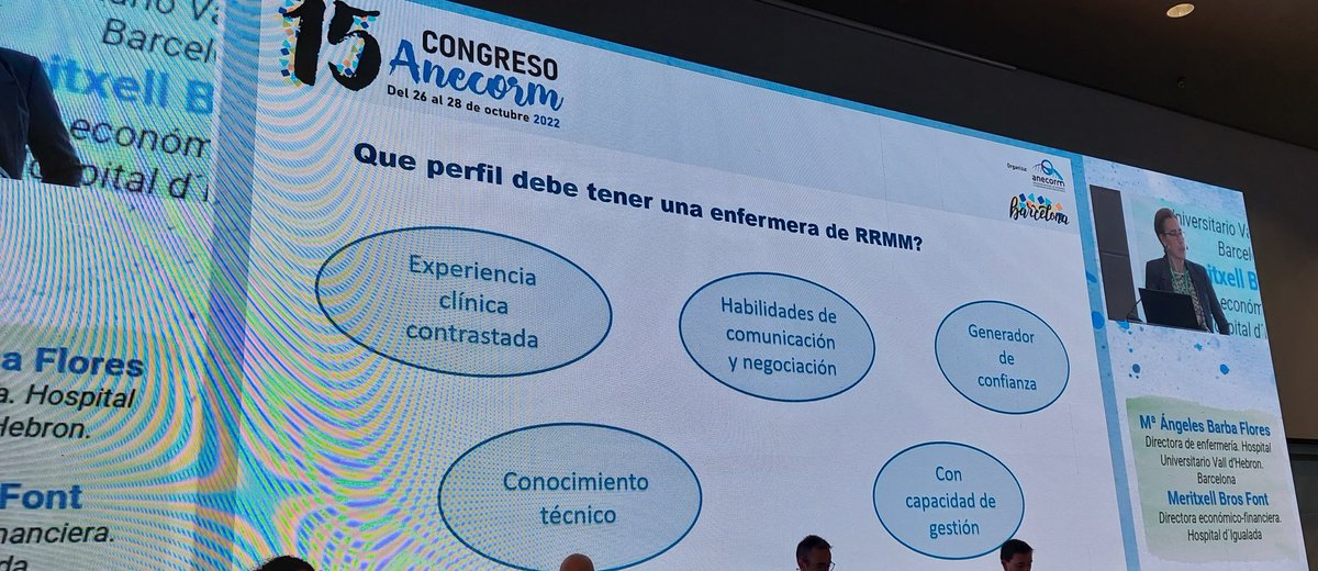 AnaIzco's tweet photo. Perfil de la enfermera de recursos Materiales. Claro, conciso y concreto. @anecorm #15anecorm https://t.co/upzTR0kFNp