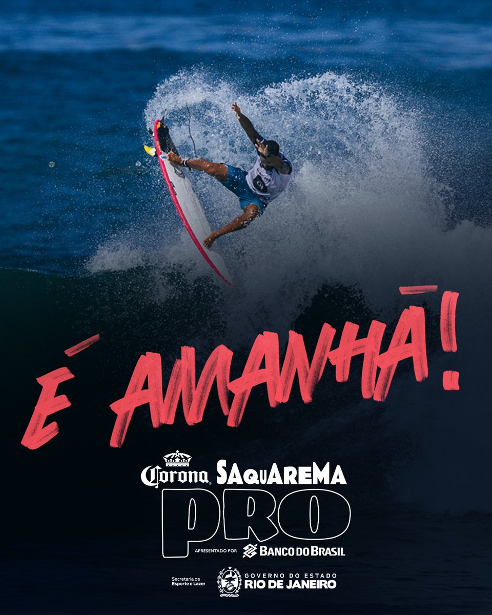 WSLBrasil's tweet image. FALTAM MENOS DE 24h! 🔥 O Challenger Series chega pela primeira vez em Saquarema, o Maracanã do Surfe! 🇧🇷

🚨 A primeira chamada do #CoronaSaquaremaPro apresentado por Banco do Brasil será AMANHÃ às 7h! #WSLBrasil