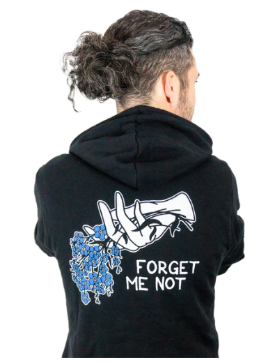 TwoCrowCo's tweet photo. TODAY ONLY: Pre-Order a Forget Me Not hoodie, get ANY tee 50% off!
Ever heard the phrase "You don't look sick?"
So have we
🌸Invisible does NOT mean forgotten.
🌸We see you. 
🌸We believe you. 
🌸#YouMatter
#DirtyBourbonClothing
https://t.co/K0oG8OhT55 https://t.co/IpkGHxpH0P