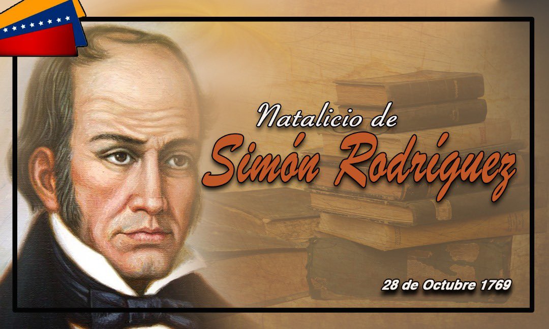 ¡Gran maestro y mentor! 

A 253 años del natalicio de Simón Rodríguez, desde el @MPPEDUCACION enaltecemos el legado del inalcanzable luchador por la libertad educativa de América. Robinson, fue el concepto de la nueva pedagogía liberadora.

<a href="/NicolasMaduro/">Nicolás Maduro</a>
