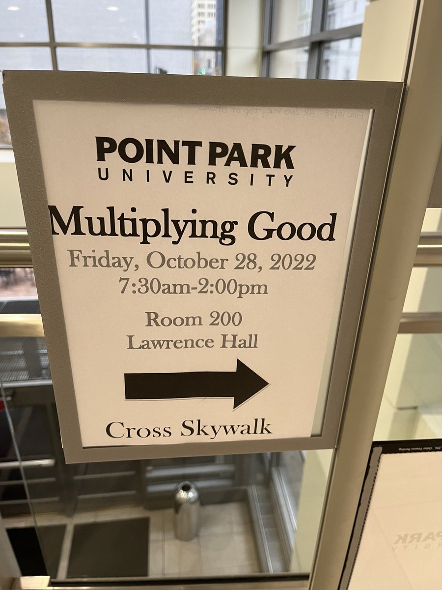castagno_tmc's tweet photo. It’s a great day at @PointParkU @MultiplyingGood for Students In Action! #SIA4Good #MultiplyingGood #PGHSIA #MakeChangeForGood https://t.co/BIFcbbfgxn