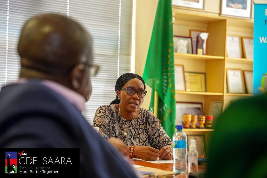 comradesaara's tweet photo. Rt. Hon Prime Minister Saara Kuugongewla Amadhila visits the Omusati Regional Council and the Etunda Irrigation Project https://t.co/G7jzwKshpo
