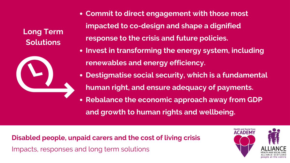 The cost of living crisis isn't new - it's the latest in a long line of crises resulting from embedded inequalities. Long term solutions to reshape energy, de-stigmatise social security, and rebalance the economy are essential. Read the full report here: alliance-scotland.org.uk/blog/news/alli…