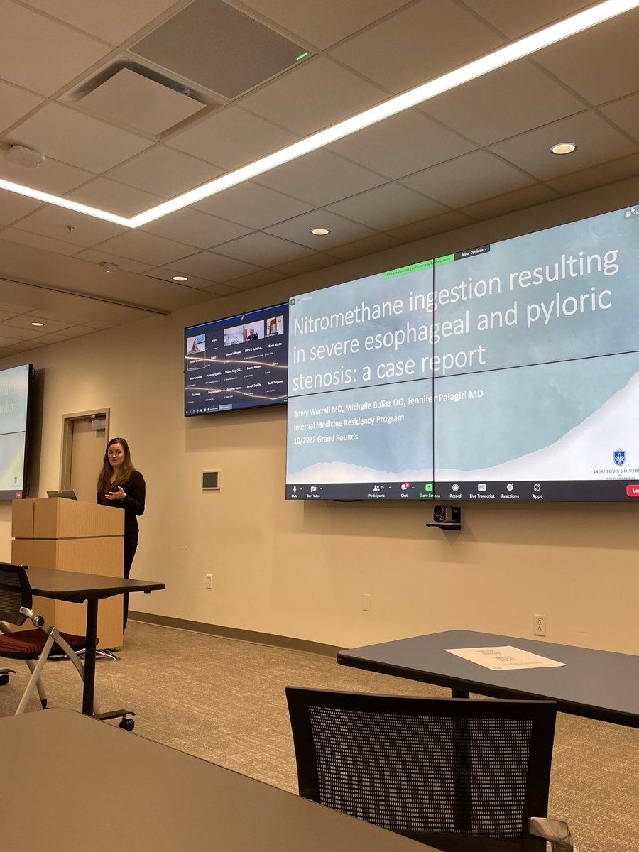 SLU Internal Medicine Residency (@im_slu) on Twitter photo Another accomplishment for our residents <a href="/AliAhmadMD1/">Ali Ahmad</a> and Emily Worrall for presenting at the Internal Medicine Grand Rounds this morning! 👏🏼👏🏼👏🏼
<a href="/RaviNayakMD/">Ravi Nayak, MD,FCCP, FRCP</a> @DrBuckholdSLU <a href="/PaulKunnath/">Paul Kunnath</a> <a href="/GkamelMD/">Ghassan kamel MD FCCP</a> <a href="/mwschoen/">Martin Schoen MD MPH</a> <a href="/DrKThompsonMD/">Keniesha Thompson MD</a> <a href="/HiralChoksi/">Hiral Choksi MD</a> <a href="/jfhendrickson/">Jordan Hendrickson</a> <a href="/slusom/">SLU Medicine</a> Another accomplishment for our residents <a href="/AliAhmadMD1/">Ali Ahmad</a> and Emily Worrall for presenting at the Internal Medicine Grand Rounds this morning! 👏🏼👏🏼👏🏼
<a href="/RaviNayakMD/">Ravi Nayak, MD,FCCP, FRCP</a> @DrBuckholdSLU <a href="/PaulKunnath/">Paul Kunnath</a> <a href="/GkamelMD/">Ghassan kamel MD FCCP</a> <a href="/mwschoen/">Martin Schoen MD MPH</a> <a href="/DrKThompsonMD/">Keniesha Thompson MD</a> <a href="/HiralChoksi/">Hiral Choksi MD</a> <a href="/jfhendrickson/">Jordan Hendrickson</a> <a href="/slusom/">SLU Medicine</a>