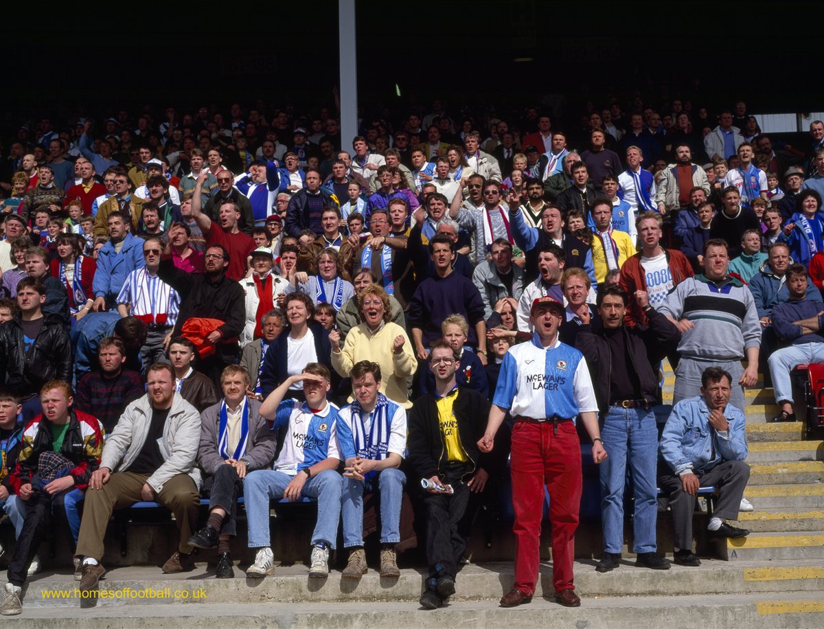 Ukraine-obsessed, Glasto-book on-the-go...
nevertheless I'm working up a return to HOMES OF FOOTBALL definitive BOOK from these 500 pics

#372 
 BLACKBURN <a href="/Rovers/">Blackburn Rovers</a> "CROWD GETS UP SEATS" 1992 ©stuartroyclarke