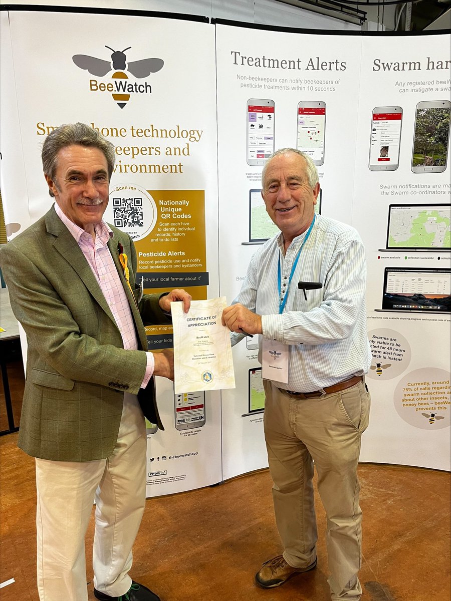 Delighted to receive a Certificate of Appreciation for 5 years of supporting the National Honey Show in the Trade and Educational Exhibition. A fantastic event that we love attending each year.🐝
<a href="/nathoneyshow/">National Honey Show</a> #beekeeping #honeyshow