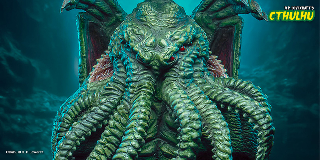 CollectDST's tweet photo. Revisit HP Lovecraft's classic thrillers with the Legend in 3D bust of Cthulhu! https://t.co/CZC5IJEMMG 20% off today only!
#CollectDST #FrightWeek #DiamondSelect #Cthulu #Lovecraft https://t.co/A93aiWrHp2