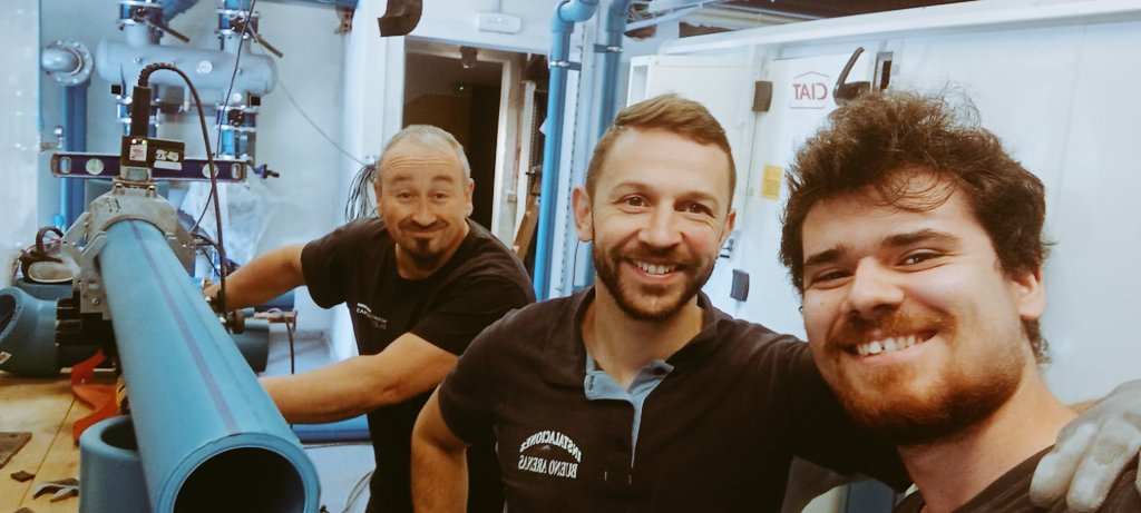 erasmus_dbosco's tweet photo. Last day in #Albacete and @IES_DONBOSCO_AB for Joâo,André and @Sullyvan_Alb , #ErasmusPlus students. Thanks to Alatoz Energy Systems and @gbuenoarenas for hosting the students in their internships. Have a good trip to #Portugal "Boa viagem de volta para casa" @sepiegob @educajccm https://t.co/3wQL5GR9Kb