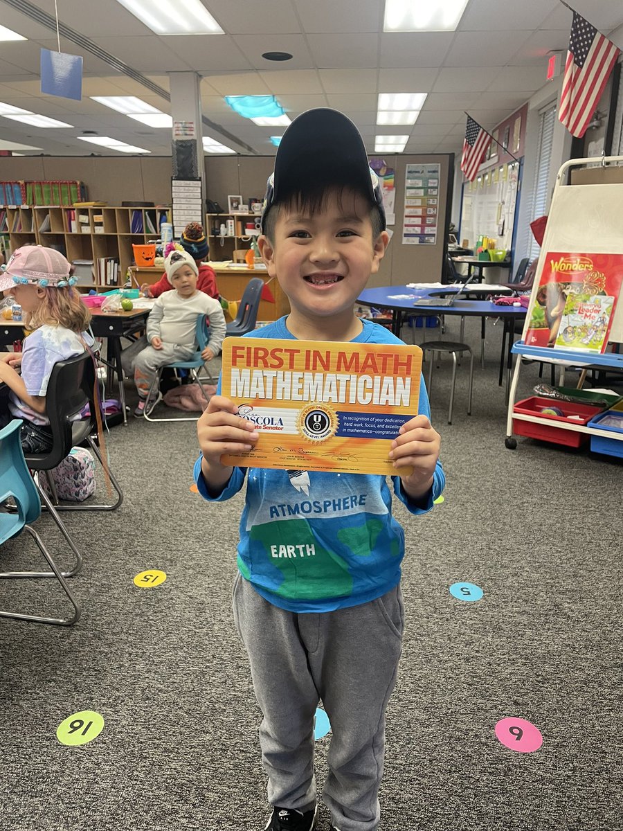 gabrielleafp1's tweet photo. What an accomplishment!! 3,000 stickers on First in Math within the first 2 months of school! Way to go Ben! @TJeffersonBASD @FirstInMath https://t.co/GE4gGo0N0c