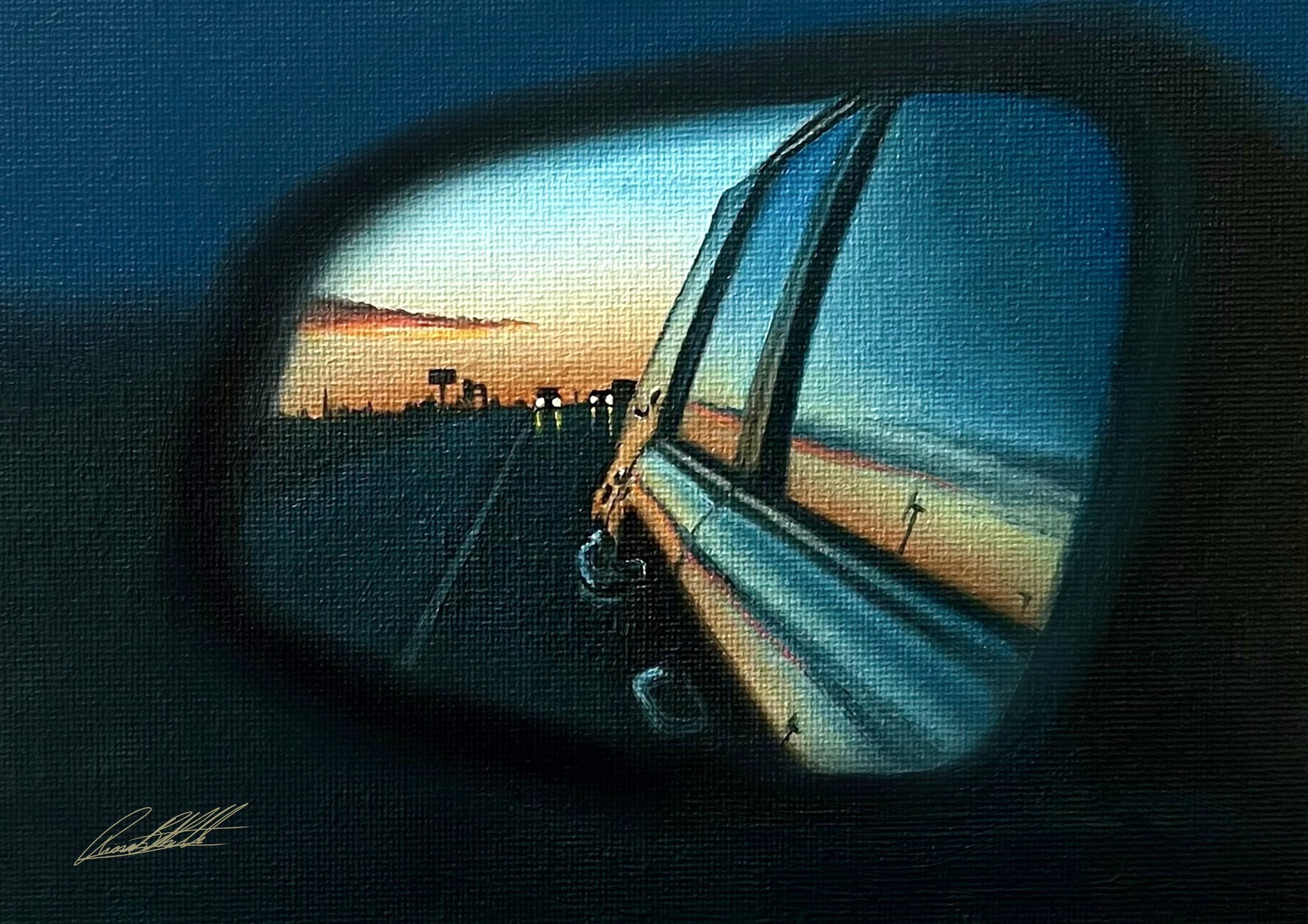 RIONA On Twitter My Oil Painting Of A Wing Mirror Https t co riona-on-twitter-my-oil-painting-of-a-wing-mirror-https-t-co