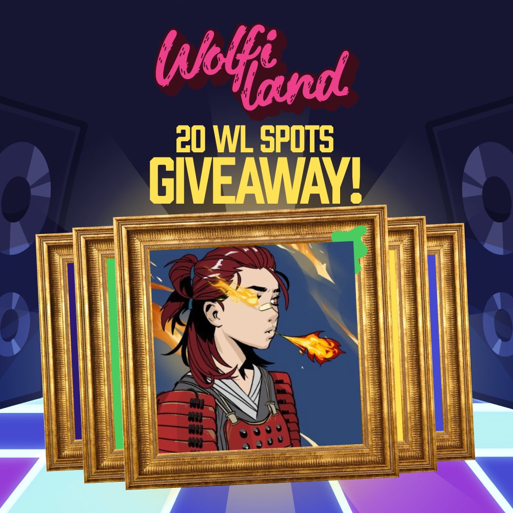 🎁 x20 Assetha WL Spots Giveaway 🎁

To enter:

📍 Follow <a href="/wolfilandnfts/">Wolfi Land 🔺</a> &amp; @Assethas 📲
📍 RT &amp; Like 🔁
📍 Tag 1 Assetha fren 🐱‍👤

Winners will be announced on Saturday 29 at  14:00 PM UTC 🏆

Good luck to everyone! 💜 🍀

#AVAX #AVAXNFT #AVAXART 🐺