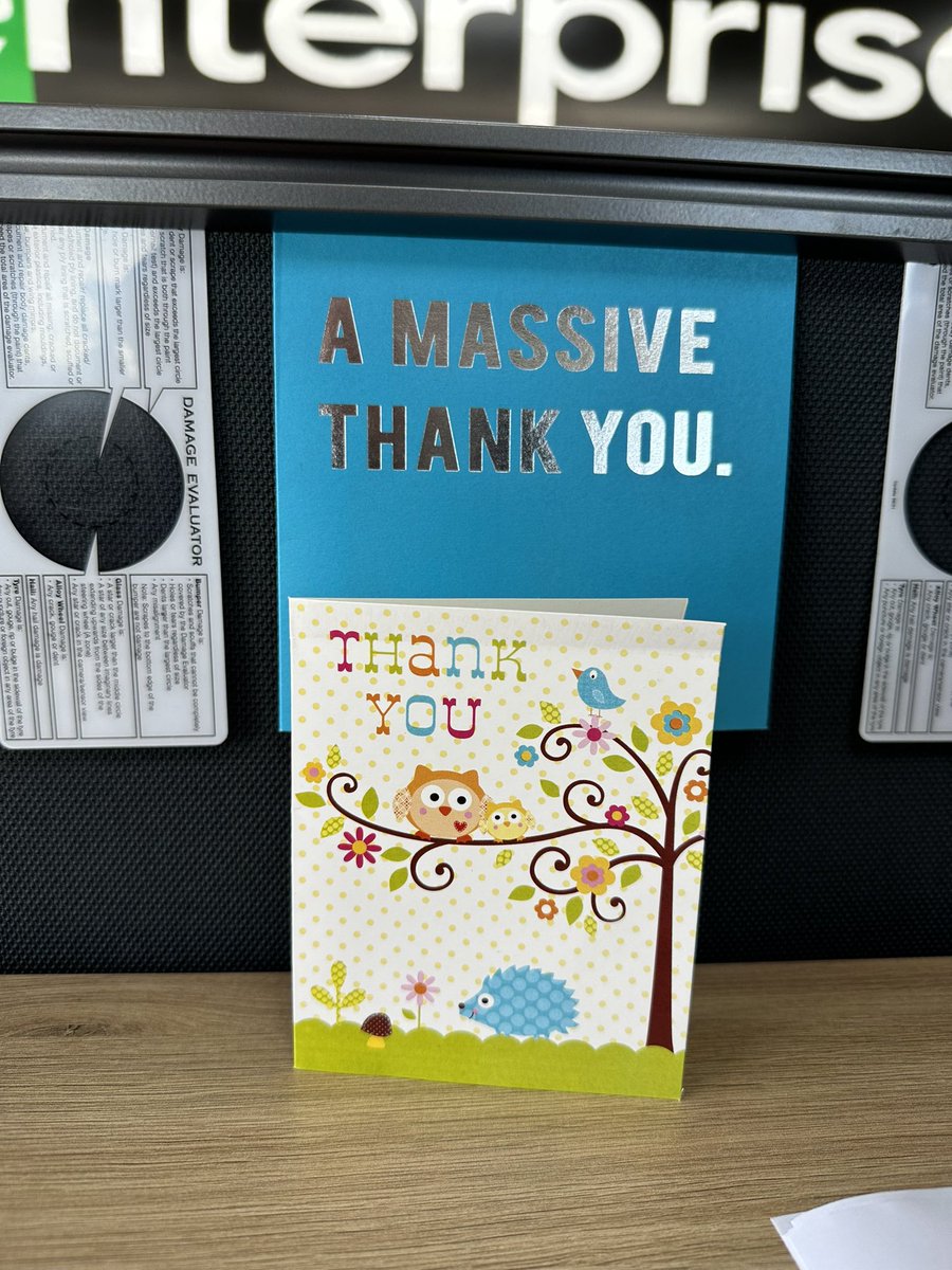 MattjERAC's tweet photo. Always lovely to get a little card from a comp sat customer after going above and beyond for them! https://t.co/WKyY6q0uZJ