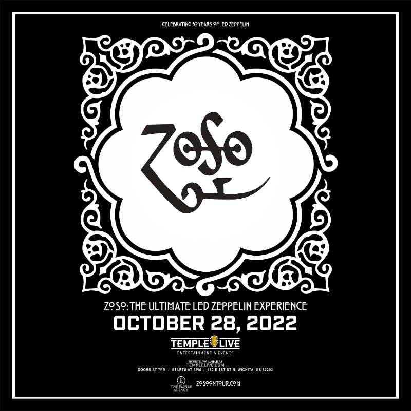 TempleLiveWich's tweet photo. TONIGHT 🎸 @ZosoOnTour - The Ultimate #LedZeppelin Experience! Doors: 7PM, Show: 8PM. We got a "Whole Lotta Love" for ya, #Wichita.... So let's rock together tonight! 🙌 Some tickets still remain, so hit that link below or visit our box office.

🎟: https://t.co/pz7lhVwLqS