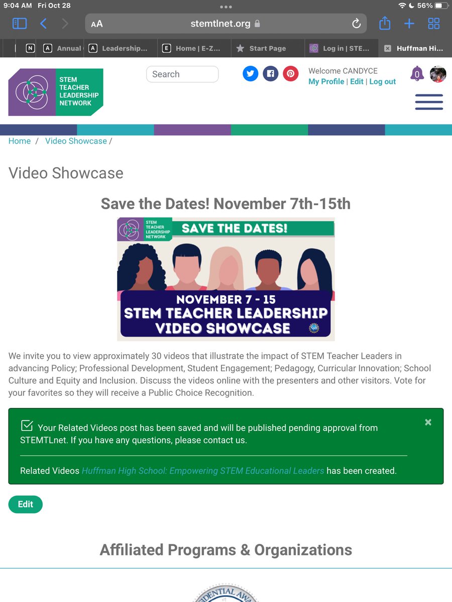It feels AHHH-mazing to “beat” a deadline! #Submitted #cuttingroomfloorcleared @STEMTLnet @AEF_Program #EinsteinFellows22 SAVE THE DATES - Nov 7-15! Come see my video & many others that illustrate the impact of STEM Teacher Leaders. @STEMTLnet stemtlnet.org/video-showcase