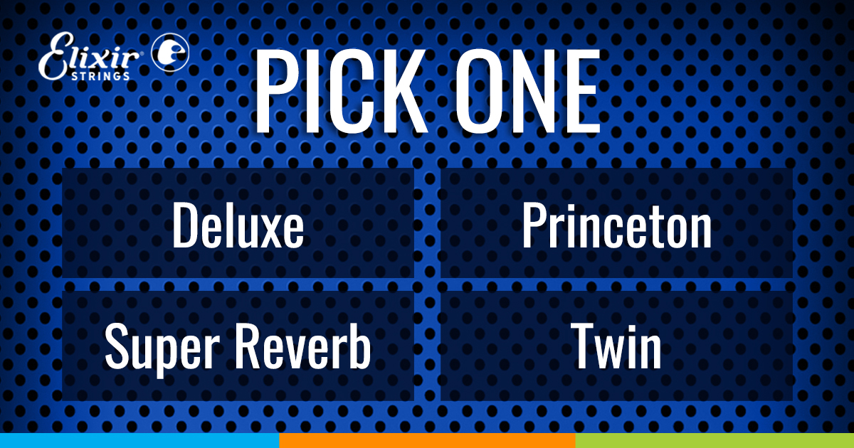 Pick One - Deluxe, Princeton, Super Reverb, or Twin #elixirstrings #elixirtheoriginal #longestlastingtone #guitarplayer #guitarplayers #guitarstrings #guitargear #fenderamps #guitaramps