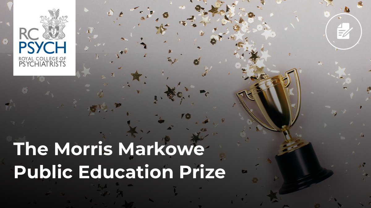 There's still time for entries to be submitted for The Morris Markowe Public Education Prize! Submissions can include newspaper and online articles, lay journals, podcasts and other digital media. Deadline: 24 NOV 2022 For more details, click here ➡️ ow.ly/JfGz50L8bwi