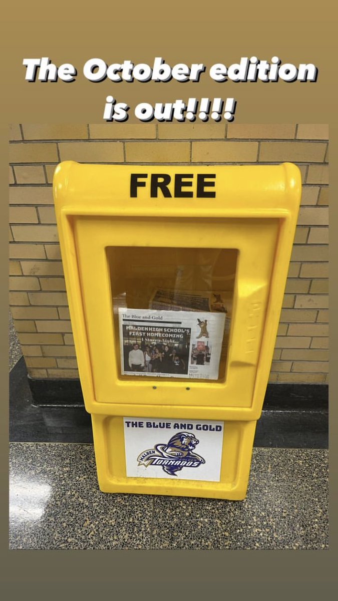 Stop by a yellow box to grab a copy of our new edition!