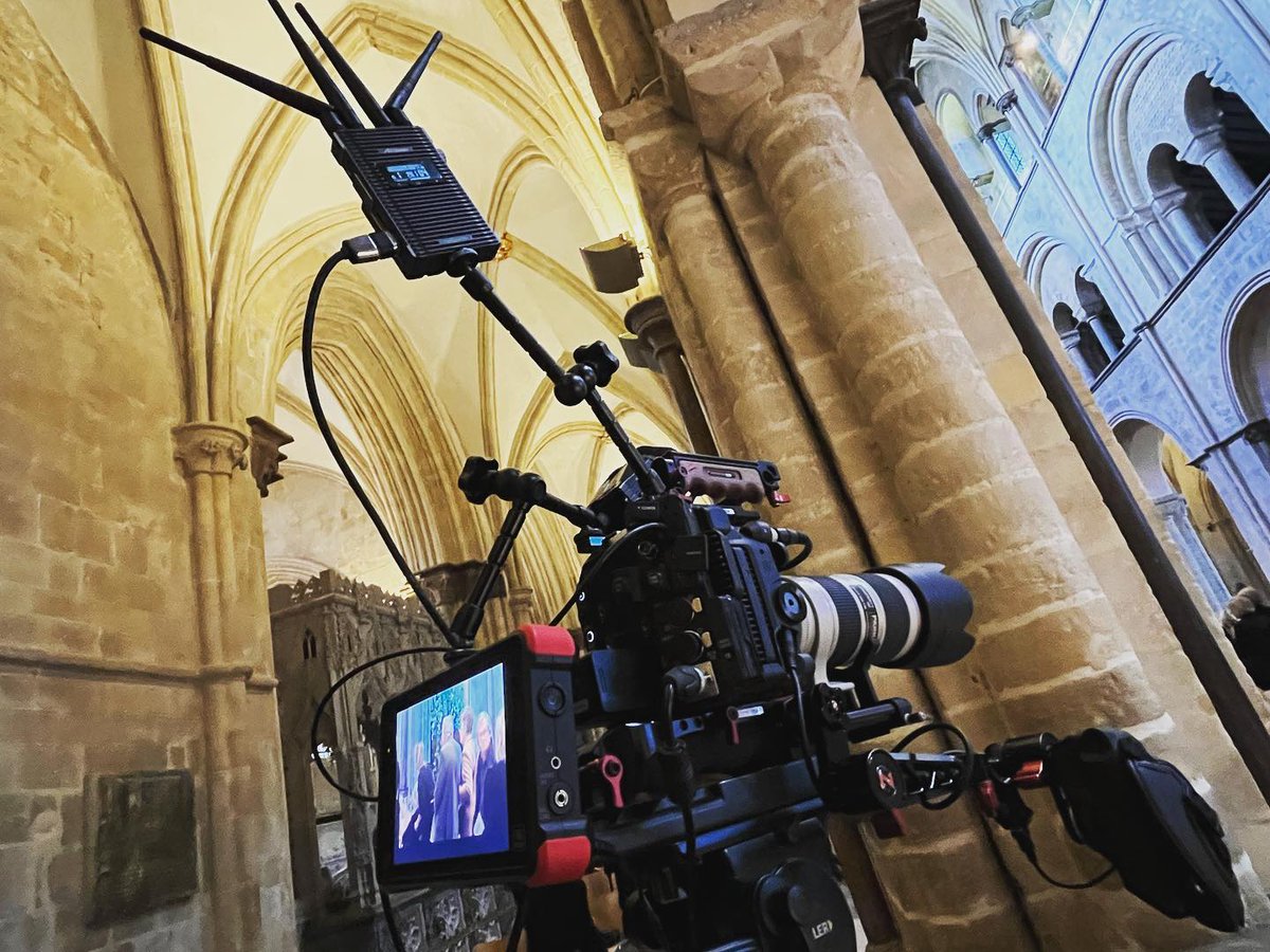 parkesfilms's tweet photo. A recent streaming setup for a live event, with the wireless HDMI transmitter mounted as high above the camera as possible. Worked well! #c300mkiii #wireless HDMI #accsooncineeye https://t.co/cQf2F74ats