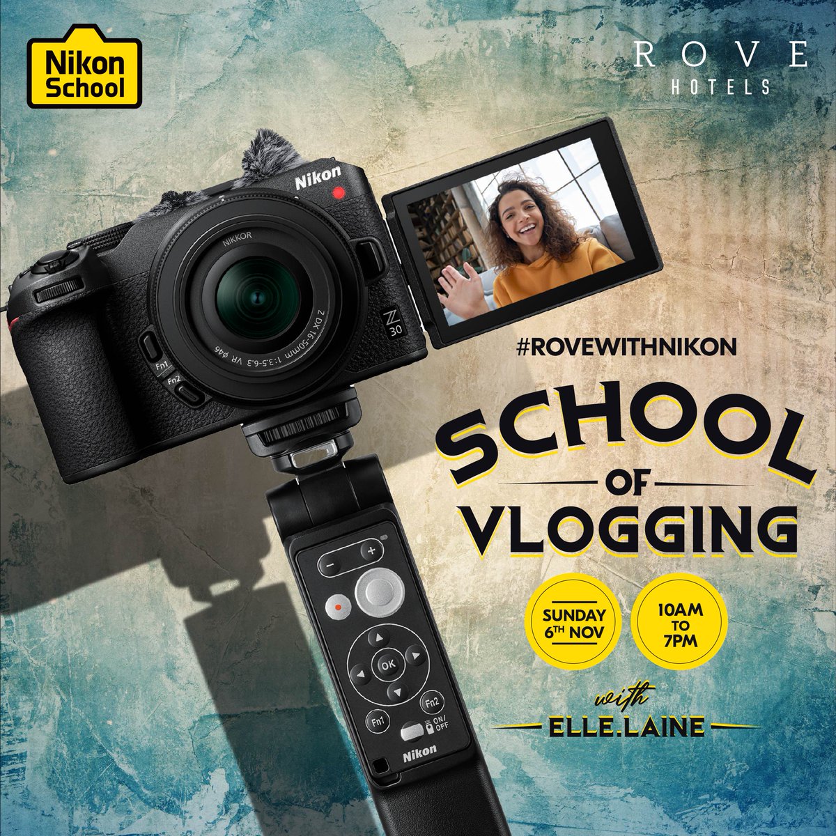 Rove Hotels (@rovehotels) on Twitter photo Sign up for a vlogging workshop in partnership with <a href="/nikonmea/">Nikon M.E. & Africa</a> at Rove La Mer Beach on 6th November from 10 am to 7 pm.
Signup link: bit.ly/3zoPLg7
LIMITED SPOTS. REGISTRATION MANDATORY.
#workshop #nikon #LaMer #LaMerBeach #Dubai #nikonmea #rove #Rovehotels #Vlogging Sign up for a vlogging workshop in partnership with <a href="/nikonmea/">Nikon M.E. & Africa</a> at Rove La Mer Beach on 6th November from 10 am to 7 pm.
Signup link: bit.ly/3zoPLg7
LIMITED SPOTS. REGISTRATION MANDATORY.
#workshop #nikon #LaMer #LaMerBeach #Dubai #nikonmea #rove #Rovehotels #Vlogging