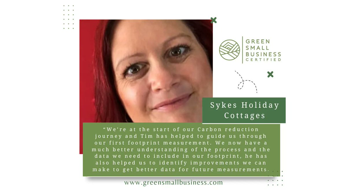 Green Small Business (@greensmallbiz1) on Twitter photo We’re delighted to announce that <a href="/sykescottages/">Sykes Holiday Cottages</a> is Green Small Business certified 👏
For more information on how you can get certified visit buff.ly/3f5l2Oo
#greensmallbusiness #sustainablebusiness #sykescottages We’re delighted to announce that <a href="/sykescottages/">Sykes Holiday Cottages</a> is Green Small Business certified 👏
For more information on how you can get certified visit buff.ly/3f5l2Oo
#greensmallbusiness #sustainablebusiness #sykescottages