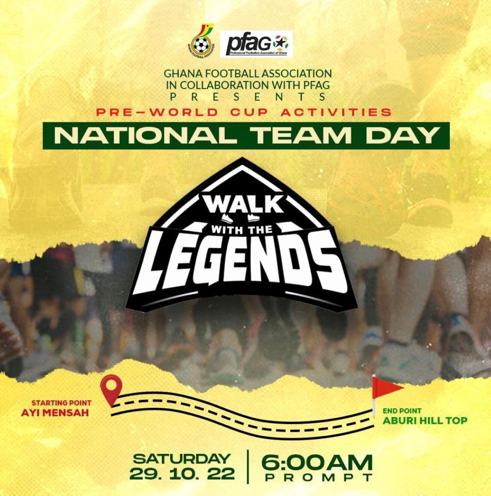 kofi_pare's tweet photo. I will be walking #WithTheLegends tomorrow! https://t.co/YmZdFQWhsZ