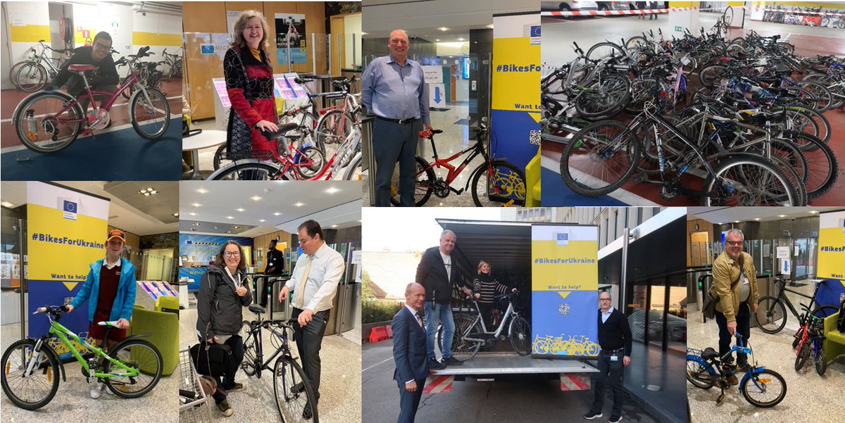 ‼️ We have extended the drop-off dates for #BikesforUkraine until 1⃣1⃣ November‼️ More than 270 bikes🚴‍♀️🚴‍♀️🚴‍♀️ donated! Visit our website for more information 👉europa.eu/!FHj668