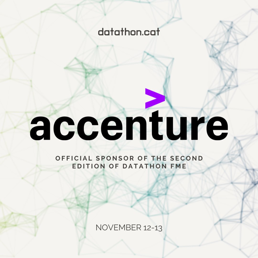 datastudents's tweet photo. We want to thank @AccentureSpain for sponsoring this year's edition. #datathon2022 https://t.co/twJiyHUyBB