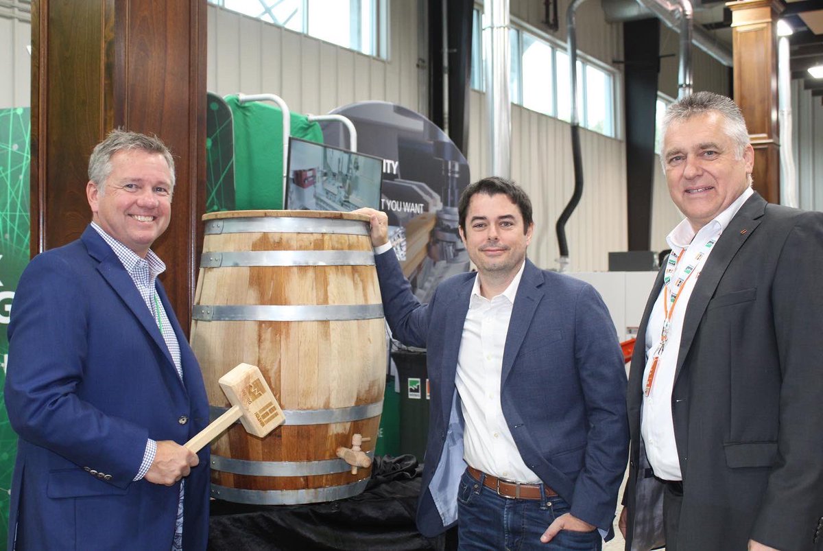We hosted over 100 customer at Oktoberfest at the Weinig USA Head Office over the past two days. Myself along with Robert Terzer, Sales Manager of HolzHer Germany tapped the keg to kick off the event. 
Everyone enjoyed lunch each day consisting of traditional German fare.