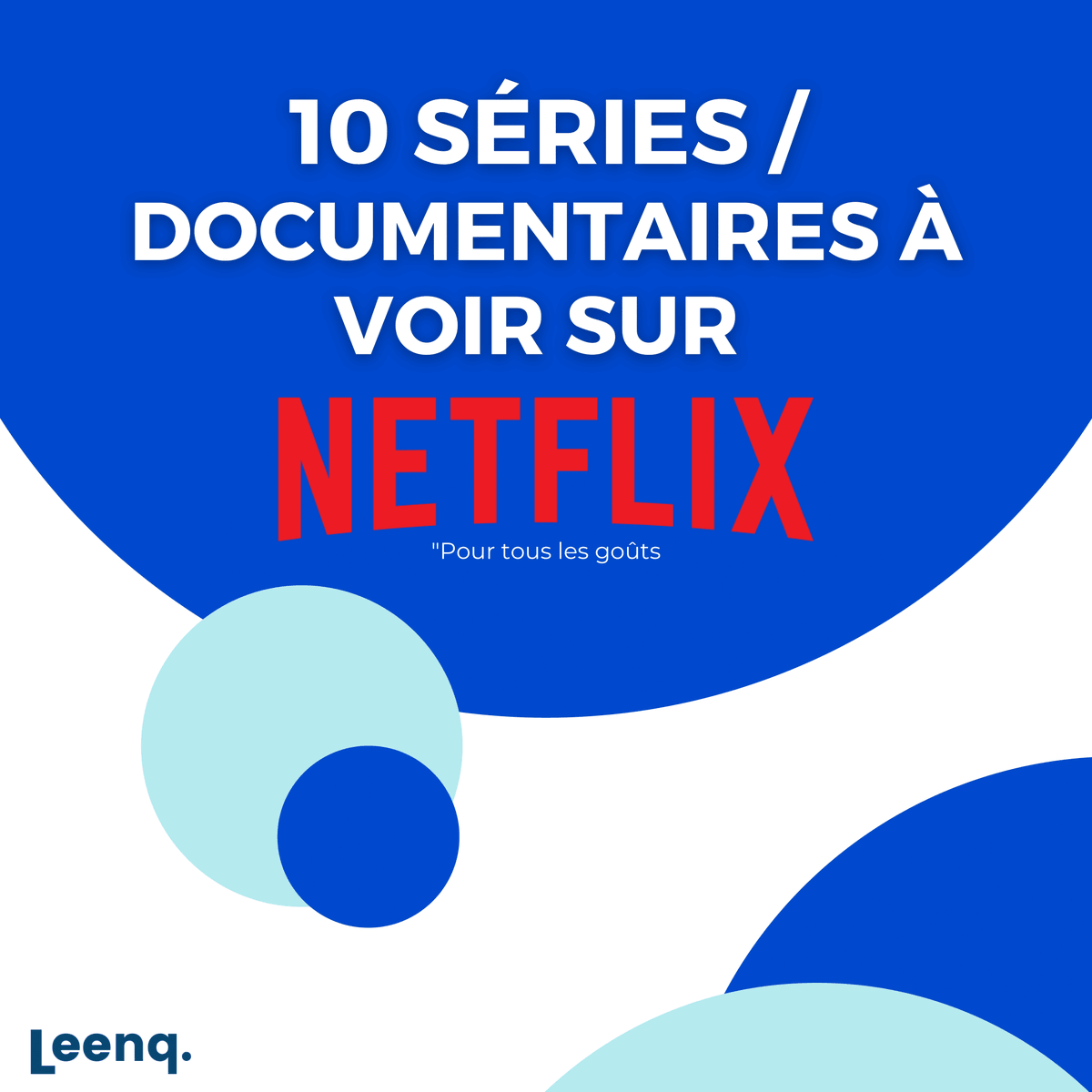 Alerte pépite ! Le post qui va égailler ta journée 🚨

Tout le monde connait Netflix, mais connaissez-vous les meilleurs documentaires à voir sur la plateforme ? 

Voici 10 séries/documentaires que tu devrais regarder pour développer tes compétences 💥