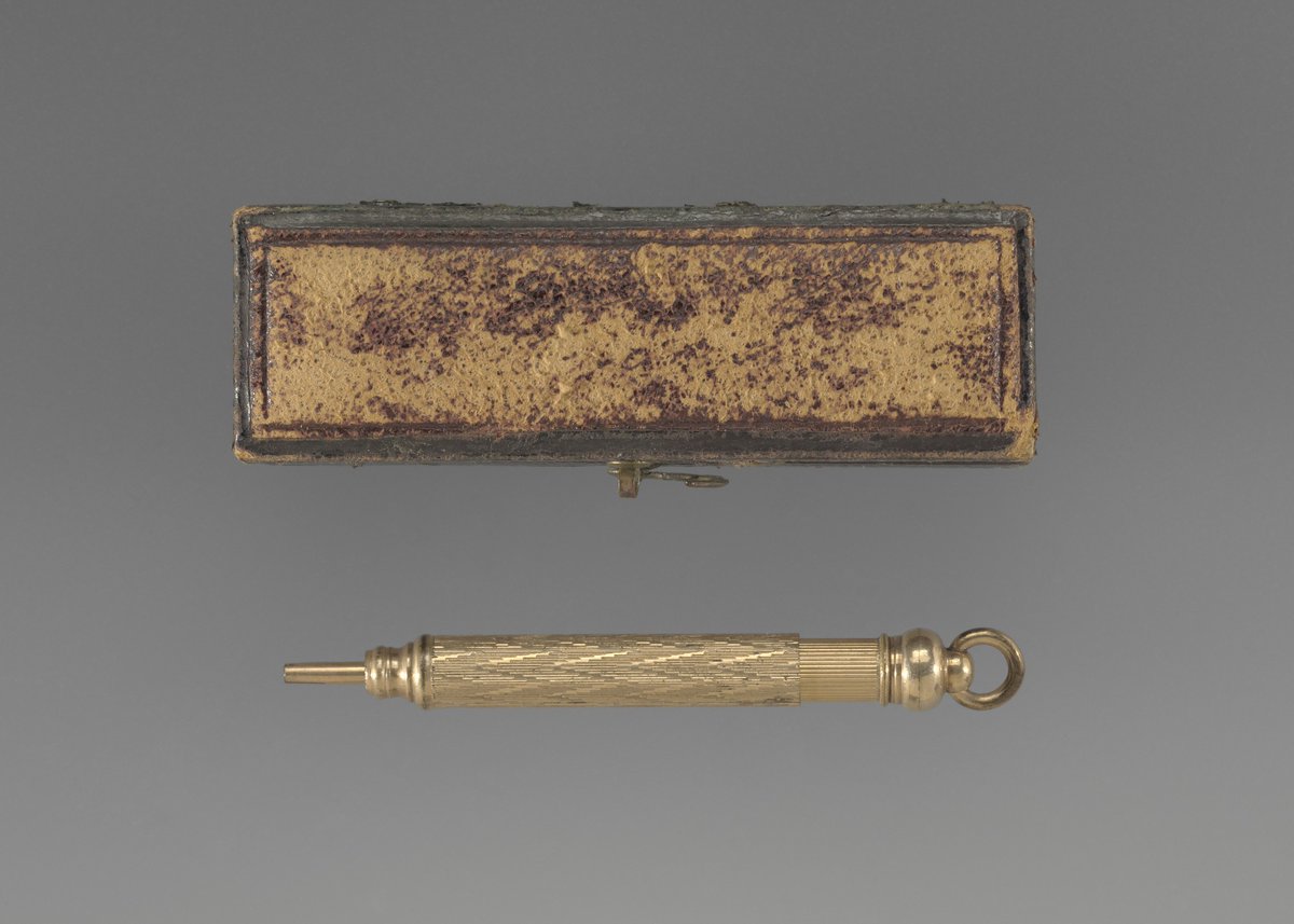 Gold pencil and case owned by the Terrell family, 1863-1954 #museumarchive #africanamericanhistory nmaahc.si.edu/object/nmaahc_…