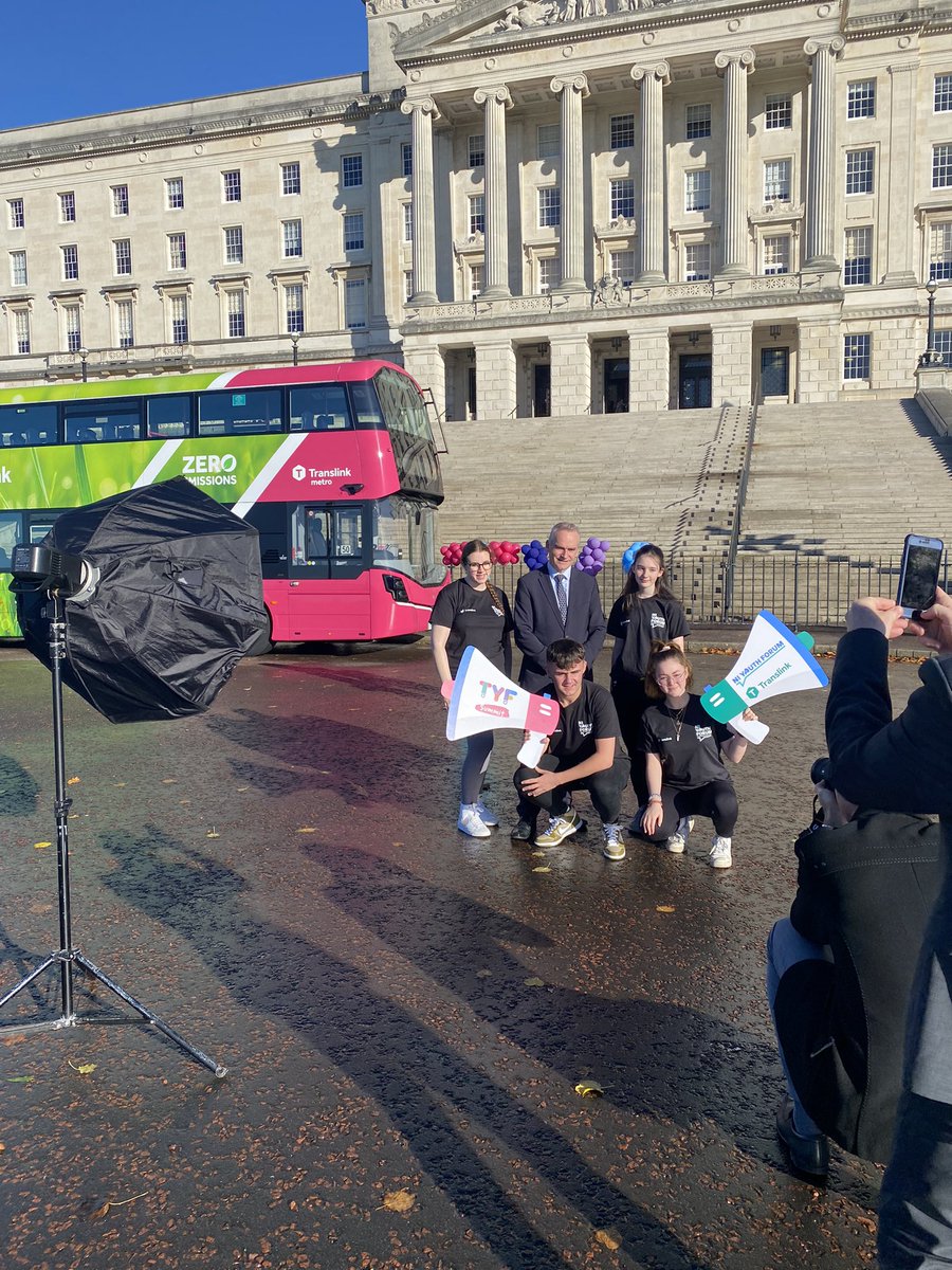 JaneMurphy23's tweet photo. Had a great time in #Stormont today for #TranslinkYouthSummit2022 promoting the voice of young people. Big thanks to everyone that helped make it happen @NIYF and huge thanks to those that attended from schools and key decision makers that took part in our panel https://t.co/o4ZQkBRkUE